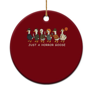 Halloween Funny Goose Costume Ceramic Ornament Funny Spooky Season Horror Movie TS10 1pc Red Print Your Wear