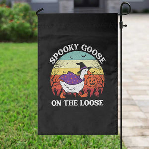 Witchy Silly Goose Garden Flag Retro Girly Halloween Spooky Goose Lover TS10 Print Your Wear