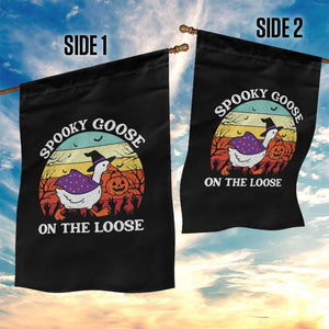 Witchy Silly Goose Garden Flag Retro Girly Halloween Spooky Goose Lover TS10 Print Your Wear