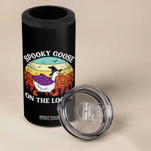 Witchy Silly Goose 4 in 1 Can Cooler Tumbler Retro Girly Halloween Spooky Goose Lover TS10 Print Your Wear
