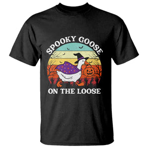 Witchy Silly Goose T Shirt Retro Girly Halloween Spooky Goose Lover TS10 Black Print Your Wear