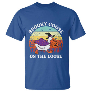 Witchy Silly Goose T Shirt Retro Girly Halloween Spooky Goose Lover TS10 Royal Blue Print Your Wear