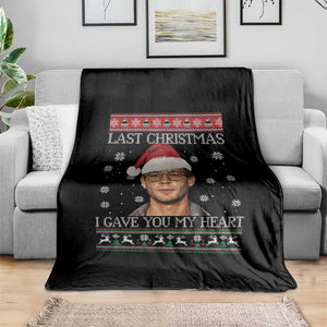 Christmas Jeffrey Dahmer Throw Blanket True Crime I Gave You My Heart Christmas TS10 Print Your Wear