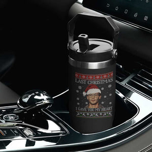 Christmas Jeffrey Dahmer Flip Straw Tumbler True Crime I Gave You My Heart Christmas TS10 Print Your Wear