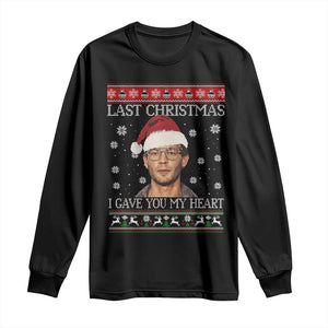 Christmas Jeffrey Dahmer Long Sleeve Shirt True Crime I Gave You My Heart Christmas TS10 Black Print Your Wear