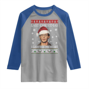 Christmas Jeffrey Dahmer Raglan Shirt True Crime I Gave You My Heart Christmas TS10 Sport Gray Royal Print Your Wear
