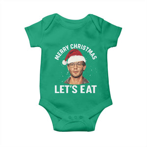 True Crime Ugly Christmas Baby Onesie Funny Jeffrey Dahmer Merry Xmas Lets Eat TS10 Irish Green Print Your Wear