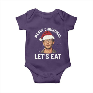 True Crime Ugly Christmas Baby Onesie Funny Jeffrey Dahmer Merry Xmas Lets Eat TS10 Purple Print Your Wear