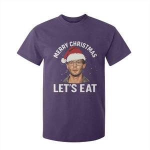 True Crime Ugly Christmas T Shirt For Kid Funny Jeffrey Dahmer Merry Xmas Lets Eat TS10 Purple Print Your Wear