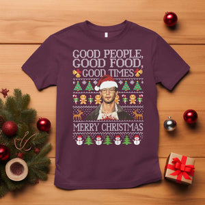 True Crime Ugly Christmas T Shirt Funny Jeffrey Dahmer Good Food Sick Humor TS10 Maroon Print Your Wear