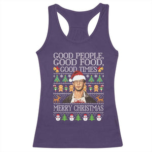 True Crime Ugly Christmas Racerback Tank Top Funny Jeffrey Dahmer Good Food Sick Humor TS10 Purple Print Your Wear