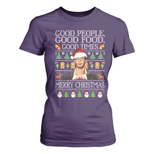 True Crime Ugly Christmas T Shirt For Women Funny Jeffrey Dahmer Good Food Sick Humor TS10 Purple Print Your Wear