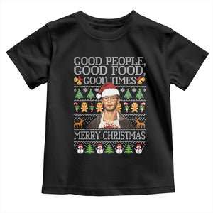 True Crime Ugly Christmas Toddler T Shirt Funny Jeffrey Dahmer Good Food Sick Humor TS10 Black Print Your Wear