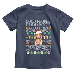 True Crime Ugly Christmas Toddler T Shirt Funny Jeffrey Dahmer Good Food Sick Humor TS10 Navy Print Your Wear