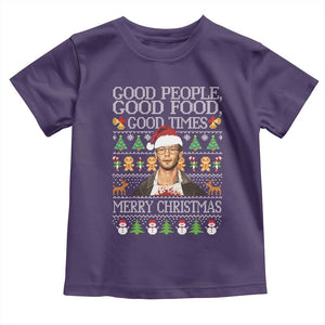 True Crime Ugly Christmas Toddler T Shirt Funny Jeffrey Dahmer Good Food Sick Humor TS10 Purple Print Your Wear