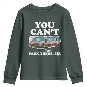 Xmas Movie Youth Sweatshirt The Cousins RV Christmas Vacation Viral Internet Meme TS10 Dark Forest Green Print Your Wear
