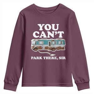 Xmas Movie Youth Sweatshirt The Cousins RV Christmas Vacation Viral Internet Meme TS10 Maroon Print Your Wear