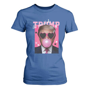 Funny Trump 2024 T Shirt For Women Pink Bubble Gum TS10 Royal Blue Print Your Wear