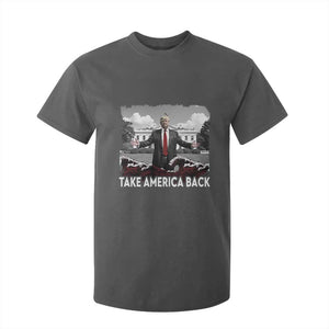 Donald Trump 2024 T Shirt For Kid Take America Back Red Wave TS10 Dark Heather Print Your Wear