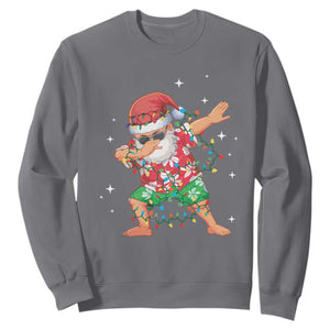 Funny Christmas Sweatshirt Dabbing Santa Boys Girls Men Xmas Dab Kid TS10 Charcoal Print Your Wear