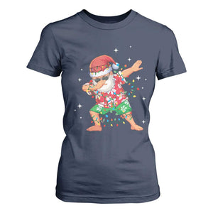 Funny Christmas T Shirt For Women Dabbing Santa Boys Girls Men Xmas Dab Kid TS10 Navy Print Your Wear