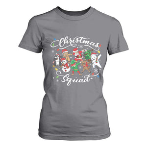 Christmas Squad T Shirt For Women Santa Dabbing Elf Family Matching Pajamas Xmas Crew TS10 Charcoal Print Your Wear