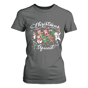 Christmas Squad T Shirt For Women Santa Dabbing Elf Family Matching Pajamas Xmas Crew TS10 Dark Heather Print Your Wear