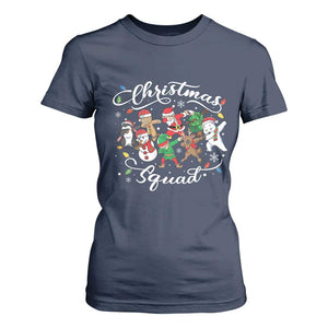 Christmas Squad T Shirt For Women Santa Dabbing Elf Family Matching Pajamas Xmas Crew TS10 Navy Print Your Wear