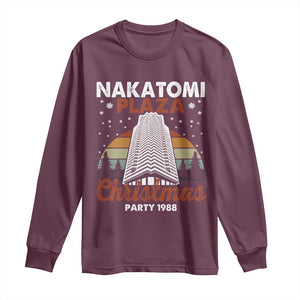 Nakatomi Plaza Christmas Party 1988 Long Sleeve Shirt Xmas Gift TS10 Maroon Print Your Wear