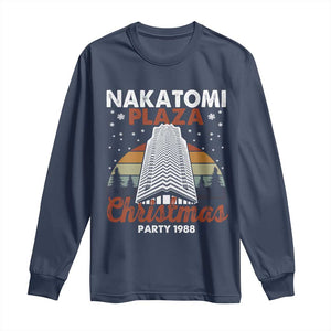 Nakatomi Plaza Christmas Party 1988 Long Sleeve Shirt Xmas Gift TS10 Navy Print Your Wear