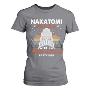 Nakatomi Plaza Christmas Party 1988 T Shirt For Women Xmas Gift TS10 Charcoal Print Your Wear