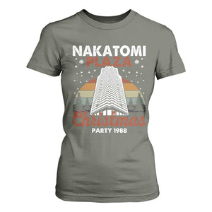 Nakatomi Plaza Christmas Party 1988 T Shirt For Women Xmas Gift TS10 Military Green Print Your Wear