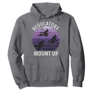 Funny Halloween Witch Hoodie Regulators Mount UpWitchy Vibes TS10 Charcoal Print Your Wear