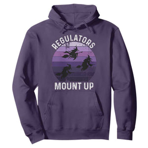 Funny Halloween Witch Hoodie Regulators Mount UpWitchy Vibes TS10 Purple Print Your Wear