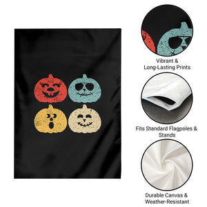 Retro Vintage Halloween Pumpkin Funny Gift Garden Flag TS10 Print Your Wear