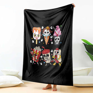 Horror Movie Summer Popsicle Halloween Ice Cream Summerween Throw Blanket TS10 Print Your Wear