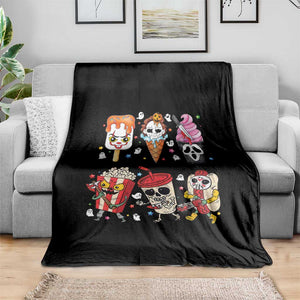 Horror Movie Summer Popsicle Halloween Ice Cream Summerween Throw Blanket TS10 Print Your Wear
