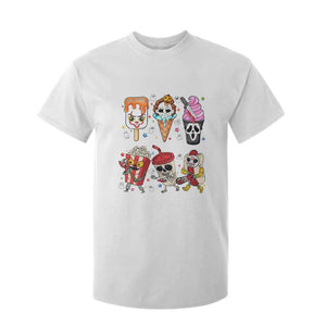 Horror Movie Summer Popsicle Halloween Ice Cream Summerween T Shirt For Kid TS10 White Print Your Wear
