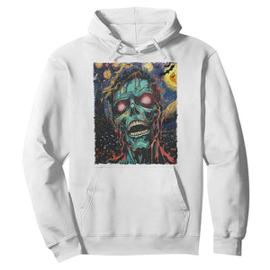 Horror Halloween Skull Hoodie Van Gogh Starry Night TS10 White Print Your Wear