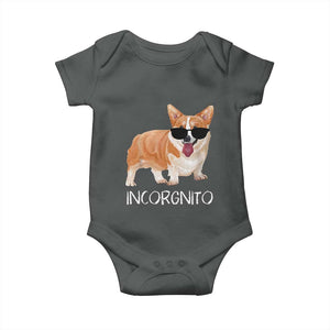 Incorgnito Funny Welsh Corgi Owner Dog Lover Baby Onesie TS10 Dark Heather Print Your Wear
