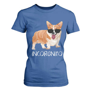 Incorgnito Funny Welsh Corgi Owner Dog Lover T Shirt For Women TS10 Royal Blue Print Your Wear
