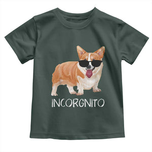Incorgnito Funny Welsh Corgi Owner Dog Lover Toddler T Shirt TS10 Dark Forest Green Print Your Wear