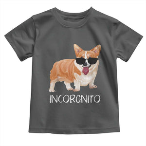 Incorgnito Funny Welsh Corgi Owner Dog Lover Toddler T Shirt TS10 Dark Heather Print Your Wear