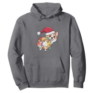 Christmas Corgi Dog Hoodie Cute Animal Pet Puppy Lover Gift Xmas Lights TS10 Charcoal Print Your Wear