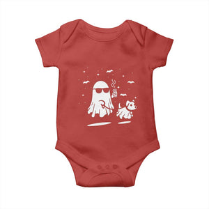 Halloween Ghost Dog Baby Onesie Retro Spooky Season Boo Sheet TS10 Red Print Your Wear