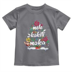 Hawaiian Christmas Tree Baby Shirt Mele Kalikimaka Beach Family Vacation Xmas Hawaii Santa TS10 Charcoal Print Your Wear