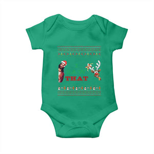 Jesus I Saw That Meme Baby Onesie Funny Ugly Christmas Religious Christian TS10 Irish Green Print Your Wear