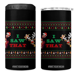 Jesus I Saw That Meme 4 in 1 Can Cooler Tumbler Funny Ugly Christmas Religious Christian TS10 One Size: 16 oz Black Print Your Wear