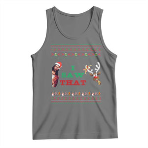Jesus I Saw That Meme Tank Top Funny Ugly Christmas Religious Christian TS10 Black Heather Print Your Wear