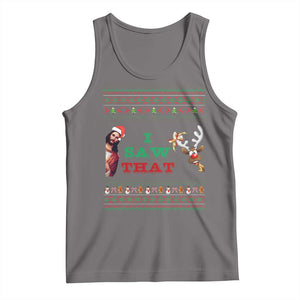 Jesus I Saw That Meme Tank Top Funny Ugly Christmas Religious Christian TS10 Deep Heather Print Your Wear